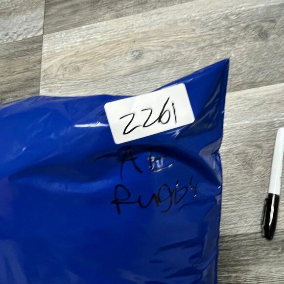 Vintage 90s Y2K American Eagle #7 Yellow Mens Large Long Sleeve Rugby Polo Shirt - Picture 8 of 11